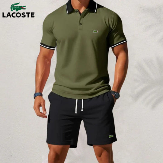 Set van poloshirt en shorts