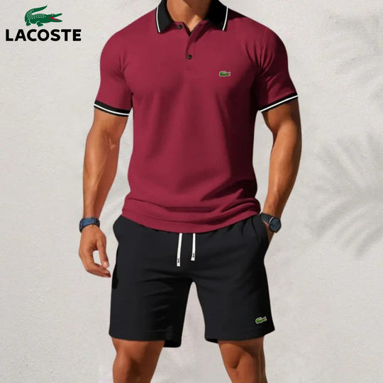 Set van poloshirt en shorts