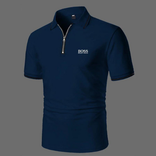 Poloshirt met rits